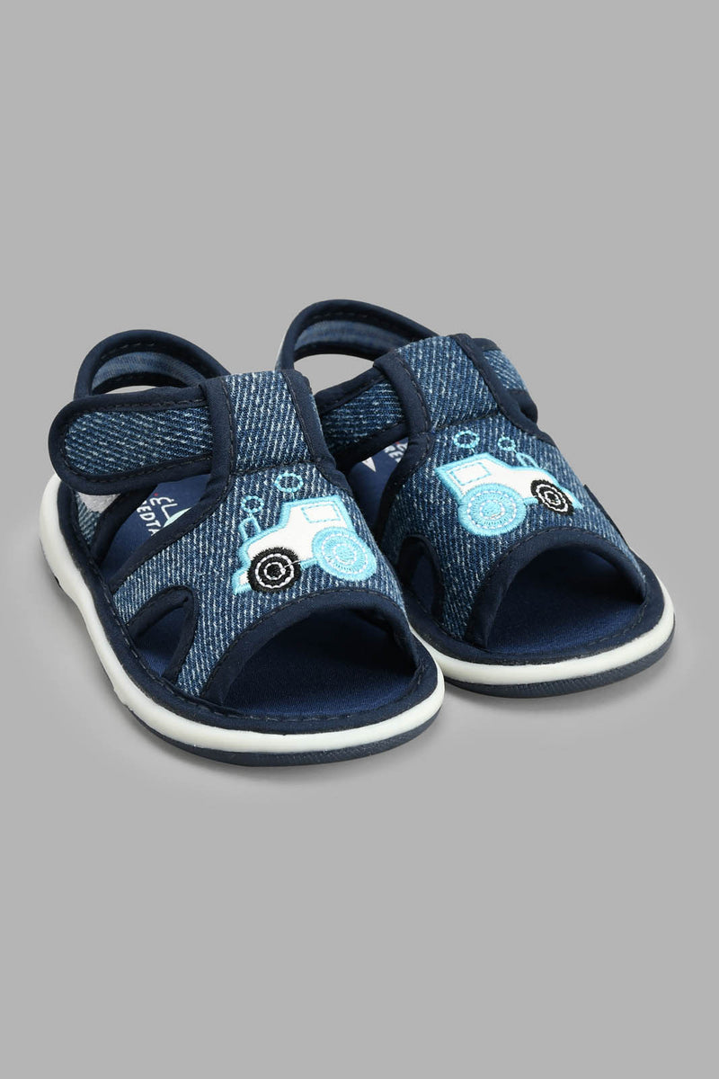 Redtag-Denim-Car-Trim-Pump-Pumps-Infant-Boys-1 to 3 Years