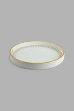 Load image into Gallery viewer, Redtag-Gold-Geometric-Round-Tray-Trays-Home-Dining-
