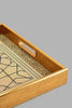 Redtag-Gold-Geometric-Square-Tray-Trays-Home-Dining-