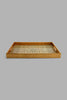 Redtag-Gold-Geometric-Rectangle-Tray-(Large)-Trays-Home-Dining-