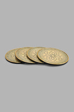 Load image into Gallery viewer, Redtag-Gold-Geometric-Coaster-(5-Piece)-Coasters-Home-Dining-
