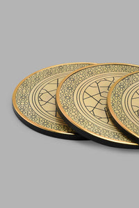 Redtag-Gold-Geometric-Coaster-(5-Piece)-Coasters-Home-Dining-