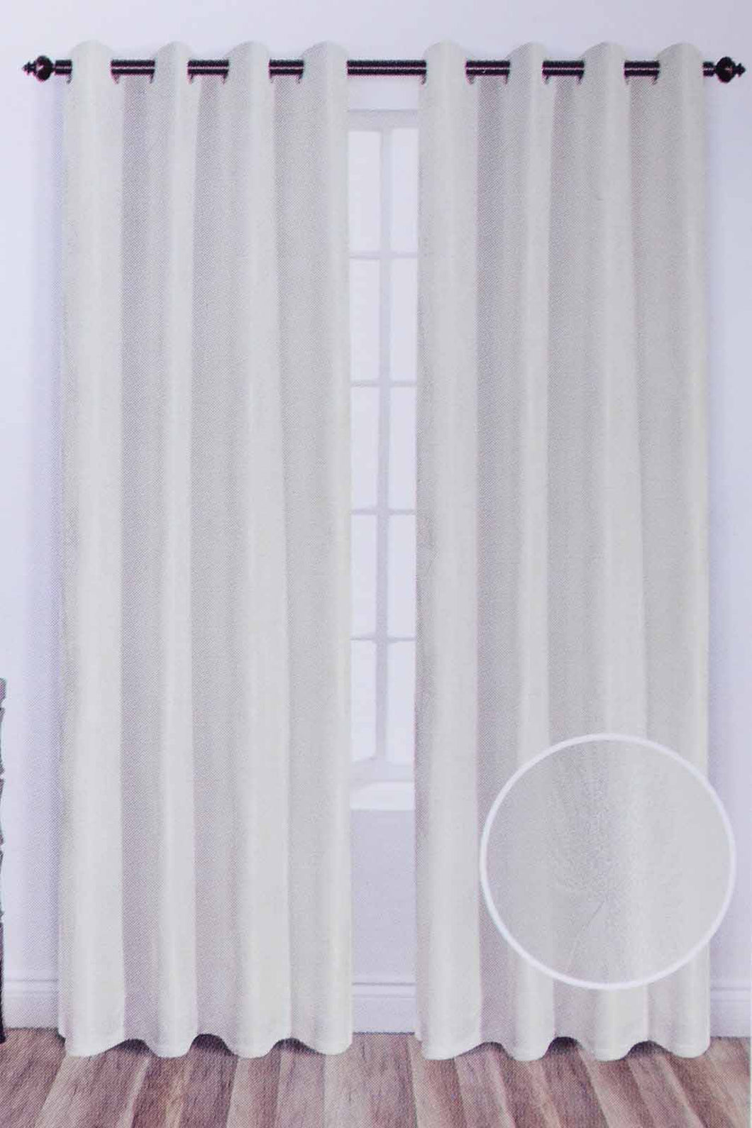 Redtag-Ivory-2-Piece-Leaf-Jacquard-Curtain-Pair-With-Lining-Curtains-Pack-of-2-Home-Bedroom-