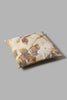 Redtag-Beige-Leaf-Print-Jacquard-Cushion-Cushions-Home-Bedroom-