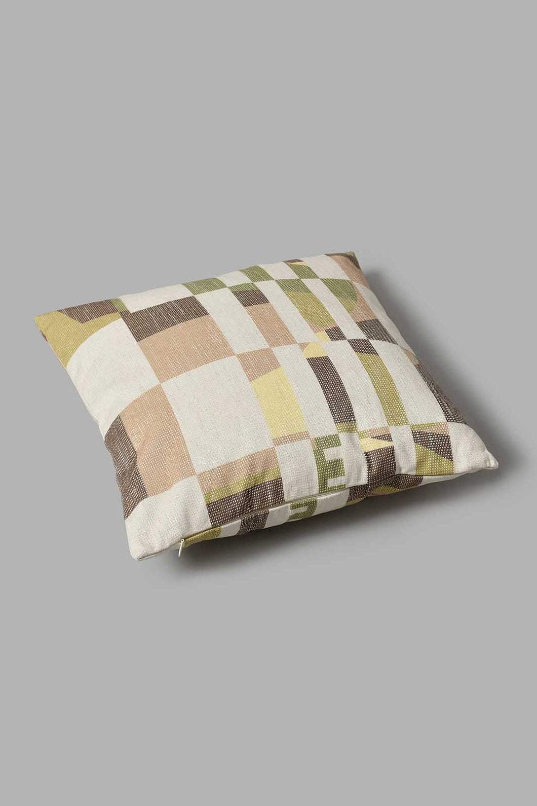 Redtag-Multi-Colour-Color-Block-Jacquard-Cushion-Cushions-Home-Bedroom-