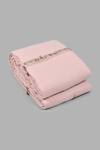 Redtag-Pink-Tassel-3-Piece-Bedspread-Set-(Double-Size)-Colour:Pink,-Filter:Home-Bedroom,-HMW-BED-Bedspreads,-New-In,-New-In-HMW-BED,-Non-Sale,-S22B,-Section:Homewares-Home-Bedroom-