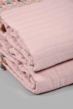 Load image into Gallery viewer, Redtag-Pink-Tassel-3-Piece-Bedspread-Set-(Double-Size)-Colour:Pink,-Filter:Home-Bedroom,-HMW-BED-Bedspreads,-New-In,-New-In-HMW-BED,-Non-Sale,-S22B,-Section:Homewares-Home-Bedroom-
