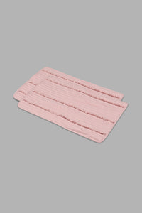 Redtag-Pink-Tassel-3-Piece-Bedspread-Set-(Double-Size)-Colour:Pink,-Filter:Home-Bedroom,-HMW-BED-Bedspreads,-New-In,-New-In-HMW-BED,-Non-Sale,-S22B,-Section:Homewares-Home-Bedroom-