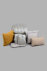 Redtag-Grey-Jacquard-7-Piece-Comforter-Set-
(King-Size)-Comforters-King-Size-Home-Bedroom-