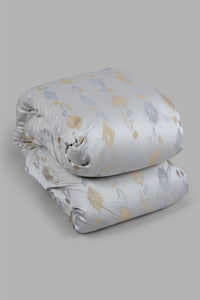 Redtag-Grey-Jacquard-7-Piece-Comforter-Set-
(King-Size)-Comforters-King-Size-Home-Bedroom-