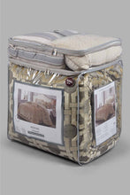 تنزيل الصورة على معرض الصور، Redtag-Gold-Jacquard-7-Piece-Comforter-Set-
(King-Size)-Comforters-King-Size-Home-Bedroom-
