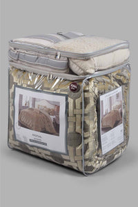 Redtag-Gold-Jacquard-7-Piece-Comforter-Set-
(King-Size)-Comforters-King-Size-Home-Bedroom-