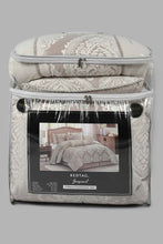 تنزيل الصورة على معرض الصور، Redtag-Beige-Jacquard-7-Piece-Comforter-Set-
(King-Size)-Comforters-Home-Bedroom-
