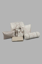 تنزيل الصورة على معرض الصور، Redtag-Beige-Jacquard-7-Piece-Comforter-Set-
(King-Size)-Comforters-Home-Bedroom-
