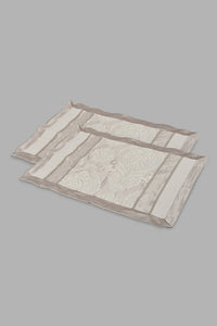Redtag-Beige-Jacquard-7-Piece-Comforter-Set-
(King-Size)-Comforters-Home-Bedroom-