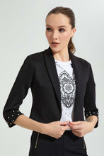 Load image into Gallery viewer, Redtag-Black-Bolero-Jackets-Women&#39;s-
