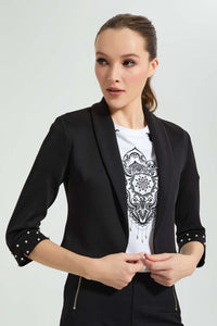 Redtag-Black-Bolero-Jackets-Women's-