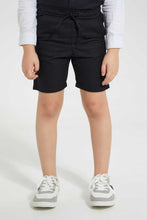 تنزيل الصورة على معرض الصور، Redtag-Black-Cut-And-Sew-Shirt-And-Short-Set-Sets-Boys-2 to 8 Years
