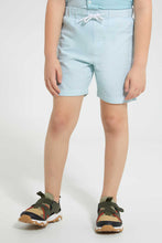 تنزيل الصورة على معرض الصور، Redtag-Navy-Stripe-Panelled-Shirt-And-Short-Set-Sets-Boys-2 to 8 Years
