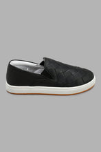 Load image into Gallery viewer, Redtag-Black-Woven-Slip-On-Slip-Ons-Senior-Boys-5 to 14 Years
