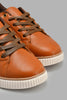 Redtag-Tan-Lace-Up-Sneaker-Sneakers-Senior-Boys-5 to 14 Years