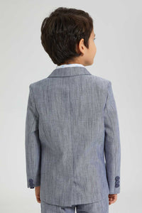 Redtag-Navy-Blazer-And-Shirt-Set-Sets-Boys-2 to 8 Years