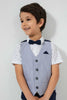 Redtag-Blue-Waistcoat-And-PrinT-Shirt-Set-Sets-Boys-2 to 8 Years