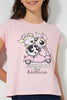 Redtag-Pink-Powerpuff-Girls-Extended-Sleeve-T-Shirt-Graphic-Prints-Senior-Girls-9 to 14 Years