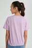 Redtag-Purple-Stitch-Boxy-Crop-Top-Graphic-Prints-Senior-Girls-9 to 14 Years