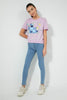 Redtag-Purple-Stitch-Boxy-Crop-Top-Graphic-Prints-Senior-Girls-9 to 14 Years