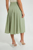 Redtag-Green-Flared-Skirt-Colour:Green,-Filter:Women's-Clothing,-Limited-Edition-Skirts,-New-In,-New-In-Women,-Non-Sale,-S22B,-Section:Women-Women's-