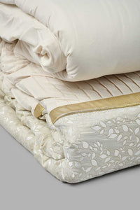 Redtag-Beige-Jacquard--7-Piece-Comforter-Set-
(King-Size)-Comforters-Home-Bedroom-