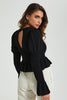 Redtag-Black-Crinkled-Bottom-Top-Colour:Black,-Filter:Women's-Clothing,-Limited-Edition-Tops,-New-In,-New-In-Women,-Non-Sale,-S22B,-Section:Women-Women's-