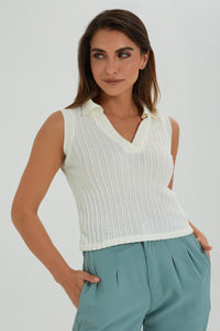 Redtag-White-Sleeveless-Top-Colour:White,-Filter:Women's-Clothing,-Limited-Edition-Tops,-New-In,-New-In-Women,-Non-Sale,-S22B,-Section:Women-Women's-