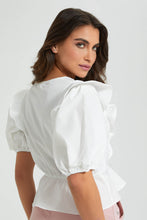 تنزيل الصورة على معرض الصور، Redtag-White-Short-Sleeve-V-Neck-Top-Colour:White,-Filter:Women&#39;s-Clothing,-Limited-Edition-Blouses,-New-In,-New-In-Women,-Non-Sale,-S22B,-Section:Women-Women&#39;s-
