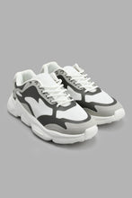 Load image into Gallery viewer, Redtag-Cream-Colour-Block-Chunky-Sneaker-Chunky-Shoes-Senior-Boys-5 to 14 Years
