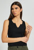 Redtag-Black-Sleeveless-Ribbed-T-Shirt-Plain-Women's-