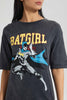 Redtag-Acid-Wash-Batgirl-Long-Line-Character-T-Shirt-Colour:Charcoal,-Filter:Women's-Clothing,-New-In,-New-In-Women,-Non-Sale,-S22B,-Section:Women,-Women-T-Shirts-Women's-