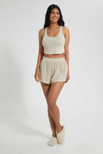Load image into Gallery viewer, Redtag-Ivory-Plain-Vest-And-Short-Set-Cami-Sets-Women&#39;s-
