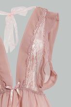 Load image into Gallery viewer, Redtag-Blush-Plain-Non-Padded-Lace-Babydoll-With-Thong-Babydolls-Women&#39;s-
