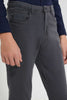 Redtag-Grey-Jean-Jeans-Slim-Fit-Senior-Boys-9 to 14 Years