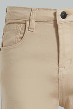 Load image into Gallery viewer, Redtag-Beige-Jean-Jeans-Slim-Fit-Senior-Boys-9 to 14 Years
