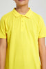 Redtag-Yellow-Basic-Polo-Polo-Shirts-Senior-Boys-9 to 14 Years