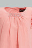 Redtag-Light-Coral-Front-Embroidery-Sleeveless-Blouse-Blouses-Infant-Girls-3 to 24 Months
