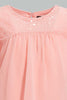 Redtag-Light-Coral-Fluter-Sleeves-Front-Sequins-Blouse-Blouses-Infant-Girls-3 to 24 Months