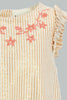 Redtag-Coral-Front-Embroidery-Ruffle-Sleeves-Dress-Dresses-Infant-Girls-3 to 24 Months
