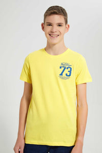 Redtag-Assorted-2-Pc-Pack-T-Shirt-Plain-T-Shirts-Senior-Boys-9 to 14 Years
