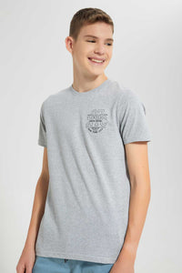 Redtag-Assorted-2-Pc-Pack-T-Shirt-Plain-T-Shirts-Senior-Boys-9 to 14 Years