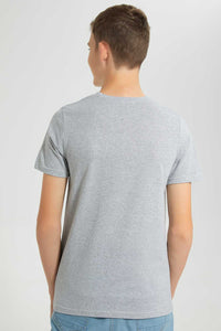 Redtag-Assorted-2-Pc-Pack-T-Shirt-Plain-T-Shirts-Senior-Boys-9 to 14 Years