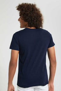 Redtag-Assorted-2-Pc-Pack-T-Shirt-Plain-Senior-Boys-9 to 14 Years